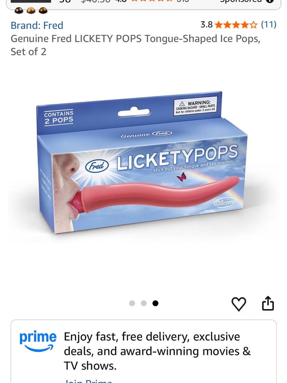 Fred LicketyPops Silicone popsicle maker- Coral Pink - Picture 6 of 6